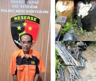 Terjadi Kebocoran Tungku Warga Babat diamankan Kapolsek