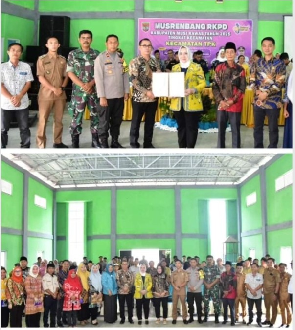 Hj. Ratna Machmud membuka Musrenbang Kecamatan Tiang Pumpung Kepungut (TPK) Tahun 2024 untuk Penyusunan RKPD Tahun 2025