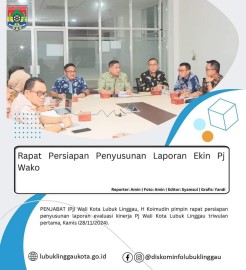 Rapat Persiapan Penyusunan Laporan Ekin Pj Wako