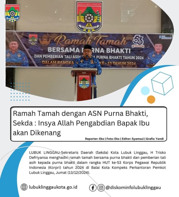 Ramah Tamah dengan ASN Purna Bhakti, Sekda : Insya Allah Pengabdian Bapak Ibu akan Dikenang