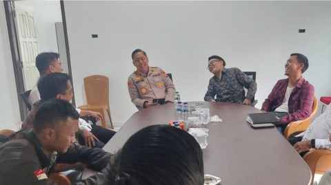 Kapolres Lubuklinggau AKBP Adhitia Bagus Arjunadi Berkunjung Ke Sekretariat PWI Lubuklinggau