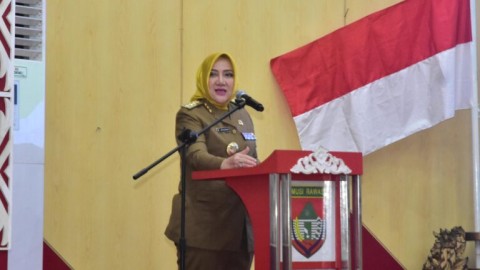 Bupati Musi Rawas, Hj Ratna Machmud Diwakili Asisten Dukung Deklarasi Dan Penandatanganan Komitmen Bersama Penerimaan SPMB 2025.