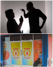 Memalukan ! KONI Musi Rawas Enggan Bayar Tagihan Stiker, di Tagih Malah Marah-Marah