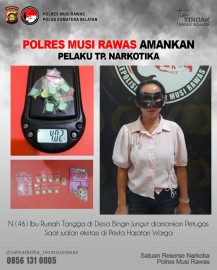 Operasi Gabungan Polres dan BNNK Musi Rawas Gagalkan Peredaran Ekstasi di Pesta Warga