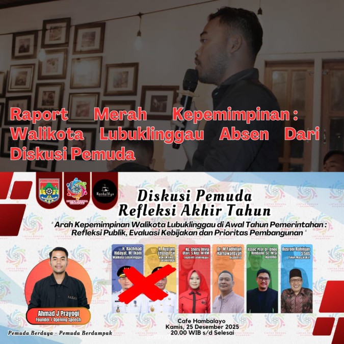 Diskusi Ditinggal, Demokrasi Dipertaruhkan: Wali Kota Lubuklinggau Tuai Kritik