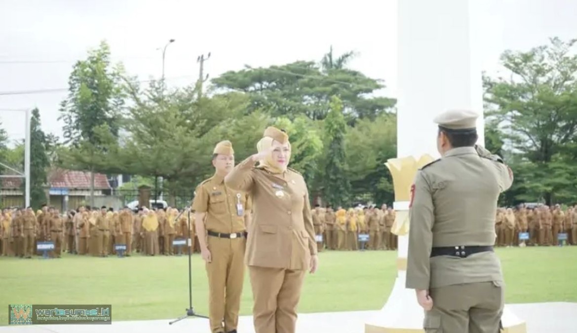 Pimpin Apel Pagi dan Pelepasan 57 ASN Purna Tugas, Ini Arahan Bupati Mura