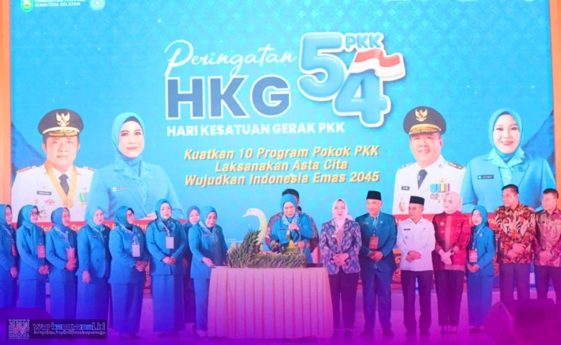 Bupati Musi Rawas Hadiri Pembukaan HKG PKK ke-54 di Palembang, Perkuat Sinergi Program Kesejahteraan Keluarga