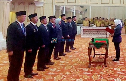 Wujudkan Musi Rawas MANTAB, Bupati Ratna Machmud Lantik 8 Kepala OPD Baru
