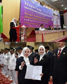 Gerbong Jabatan Pemkab Musi Rawas Bertolak, Bupati Ambil Lantik Ratusan ASN