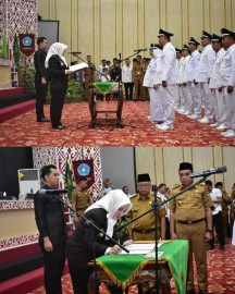 Bupati Musi Rawas Lantik 59 Kades Beserta Ketua TP PKK Serentak