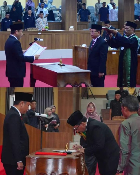 DPRD Musi Rawas Ambil Sumpah Jabatan PAW Anggota Baru