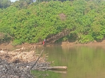 Ringsek Pasca Banjir, Jembatan Akses Desa Binjai Tak Jadi Perhatian Bupati Mura