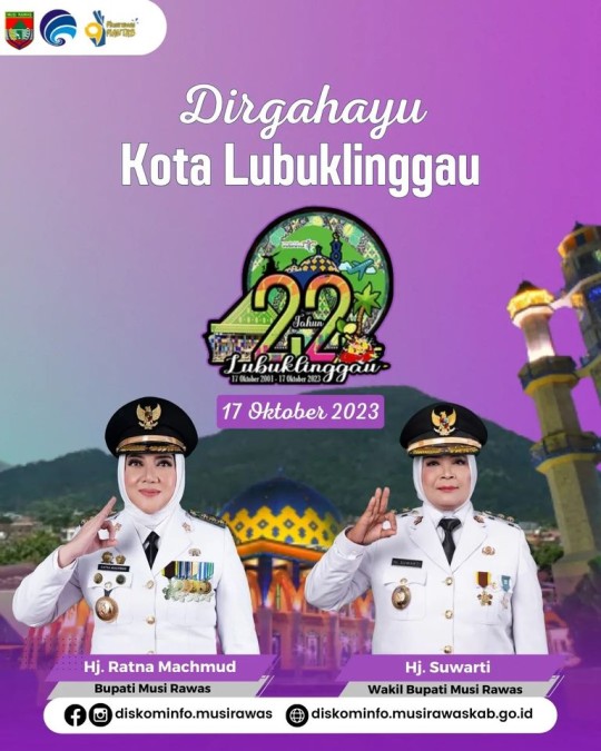 Bupatik Ucapkan Dirgahayu ke-22 Kota Lubuk Linggau: Kota Kebahagiaan, Keamanan, dan Kenyamanan