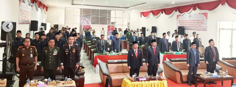 Rapat Paripurna DPRD Kabupaten Musi Rawas Utara Dengarkan Pidato Presiden RI pada Sidang Tahunan MPR RI dan Sidang Bersama DPD RI dan DPR RI Tahun 2023